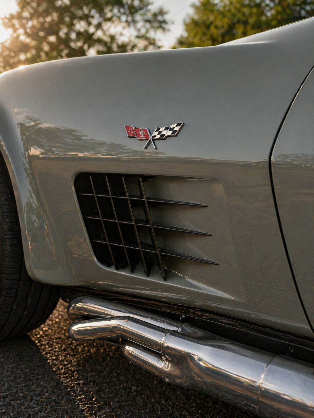 Corvette Side Vent Louvers 